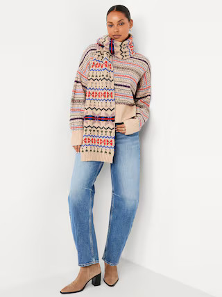 SoSoft Mock-Neck Fair Isle Sweater | Old Navy (US)