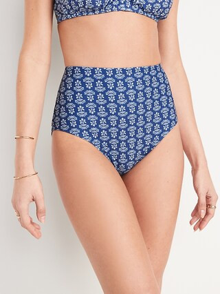High-Rise Classic Bikini Swim Bottoms for Women | Old Navy (US)