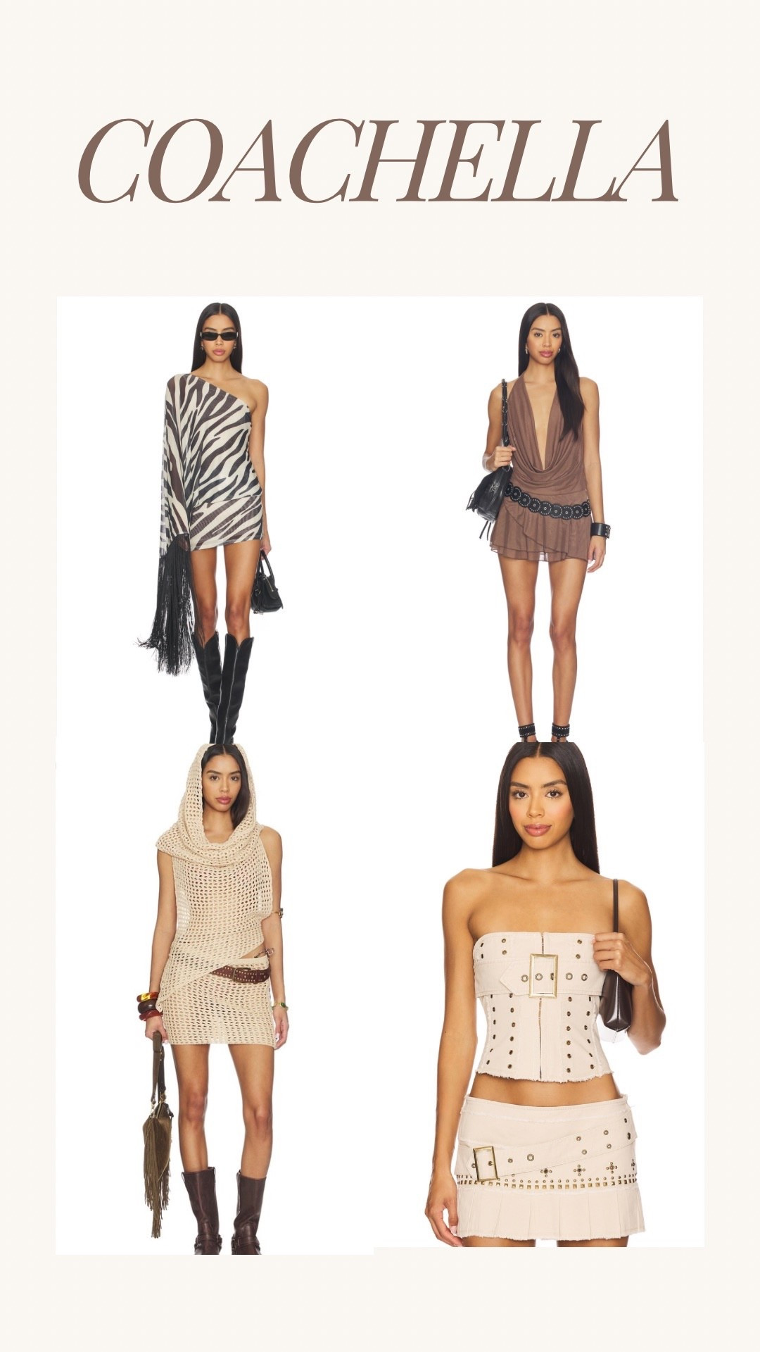 What I would wear to Coachella 🎶🌴 most of these outfits are less than $100! 
#coachella #revolve


#LTKFestival