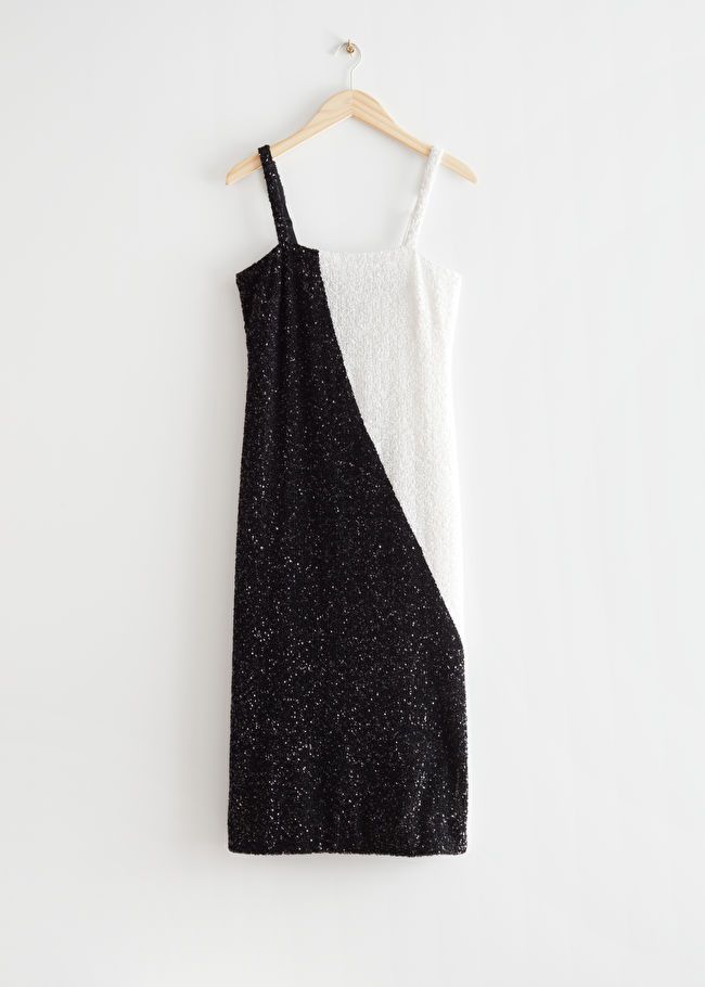 Strappy Sequin Midi Dress | & Other Stories US