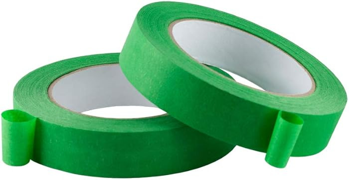 Lichamp 2 Pack Green Painters Tape 1 inch, Green Masking Tape 1 inch x 55 Yards x 2 Rolls (110 To... | Amazon (US)