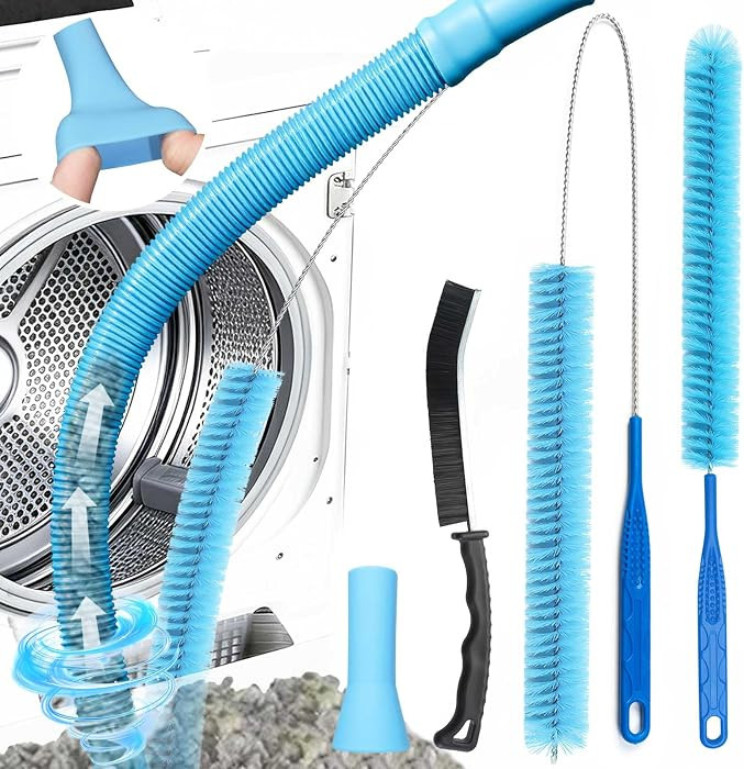 Dryer Vacuum Hose Attachment, Vent Cleaner Kit Lint Brush Shop Vac LintTrap | Amazon (US)