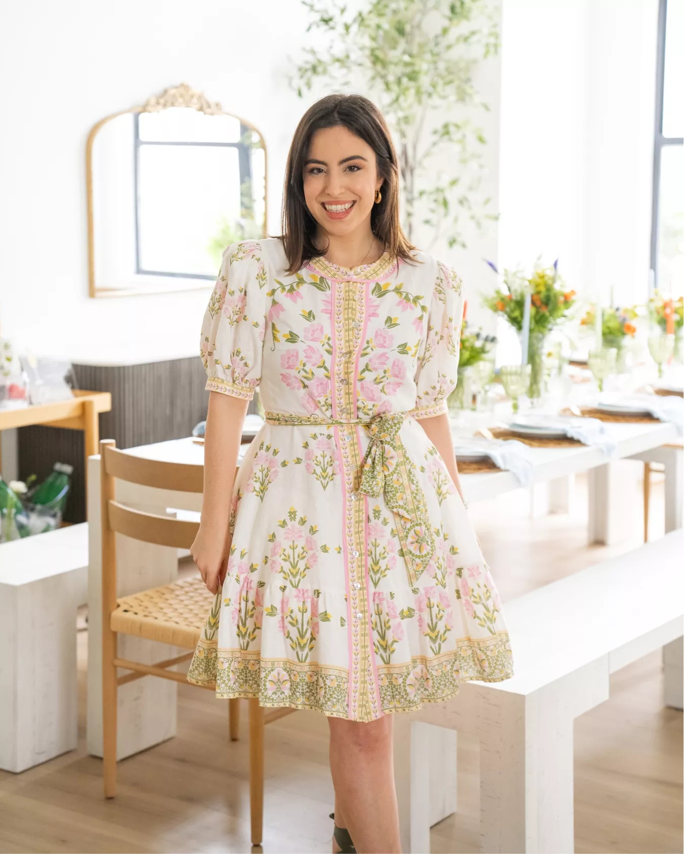 This is basically Spring in a dress. The print is so fun, and the bubble sleeves plus tie-waist detail give it such a vibe. It’s the perfect mini for the season!

spring outfit 2026, floral dress, brunch look, vacation wardrobe, party outfit, petite fashion, wedge sandals, clean girl

#LTKootd #LTKSeasonal #LTKU