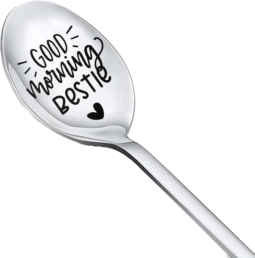 Bestie Best Friend Spoon Gifts for Women Teen Girls Good Morning Bestie Spoons for Best Friends C... | Amazon (US)