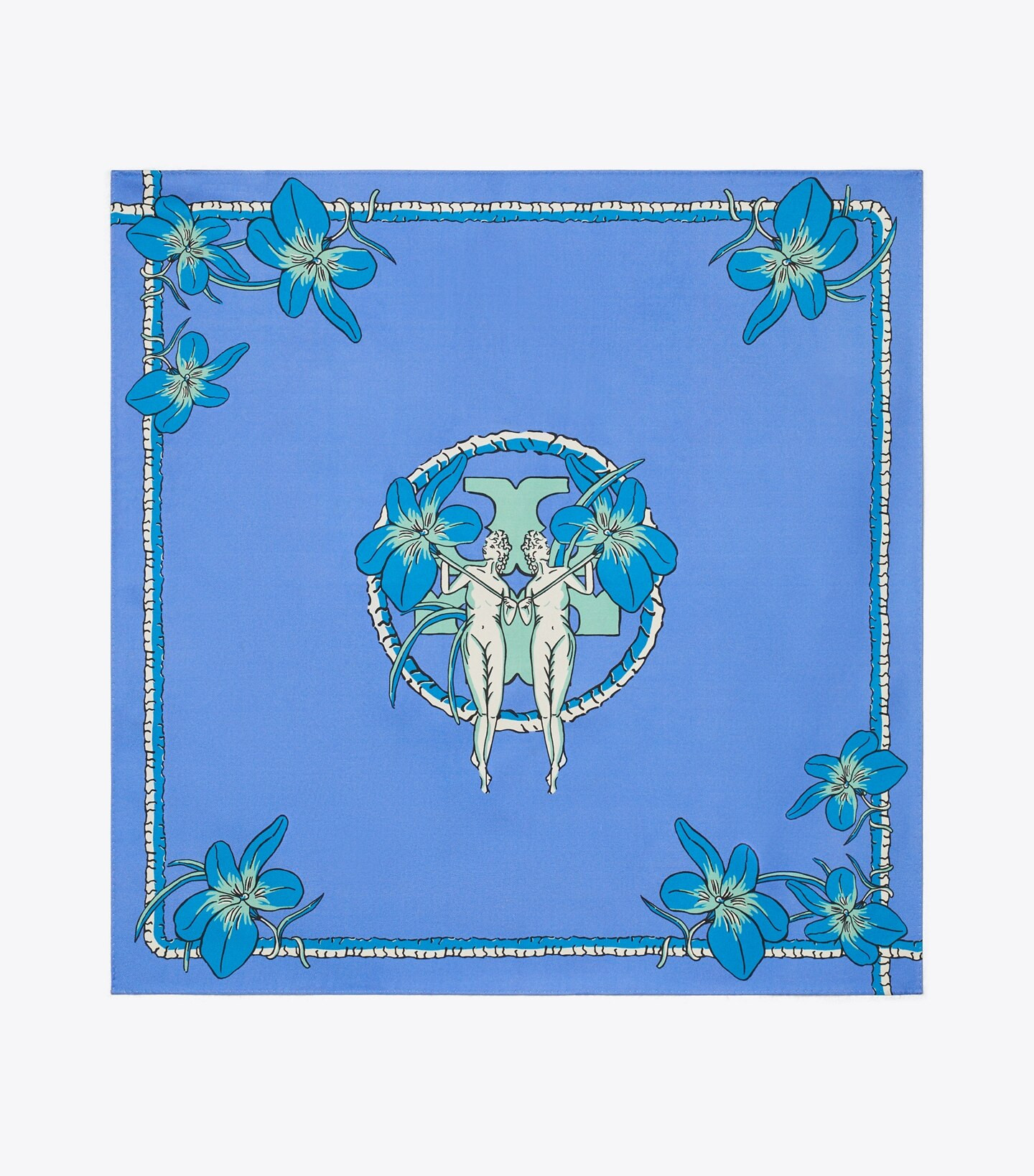 Double-Sided Floral Dreamers Silk Neckerchief : Women's Designer Scarves | Tory Burch | Tory Burch (US)