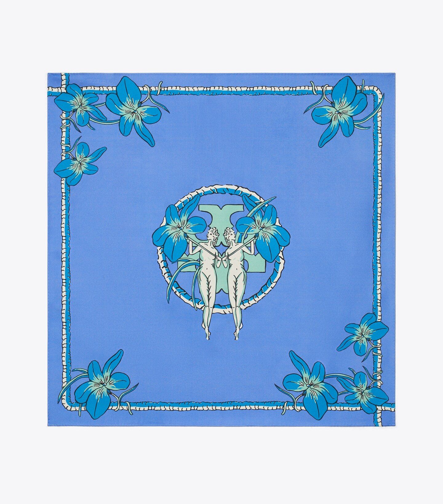 Double-Sided Floral Dreamers Silk Neckerchief : Women's Designer Scarves | Tory Burch | Tory Burch (US)