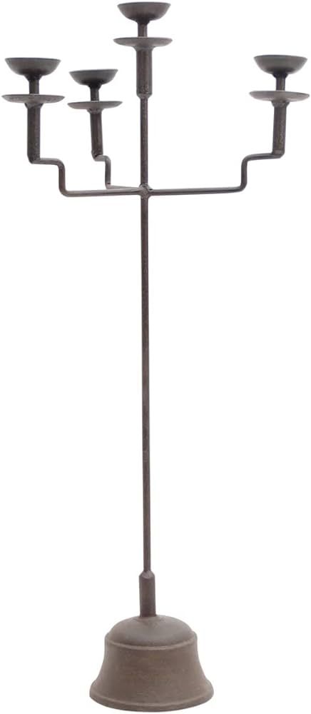 Artissance AM83590150 Rustic Iron Candelabra Style, 31.5 Inch Tall, Brown Candle Holder | Amazon (US)