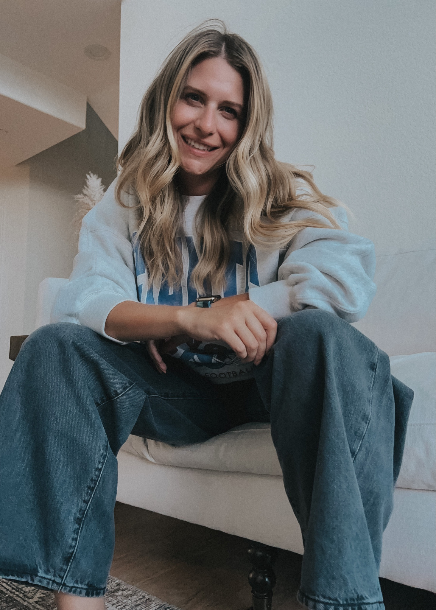 Sundays are for (flag) football.  I’m loving the black wide leg jeans and this oversized sweatshirt is so cozy for fall days.

#LTKfamily