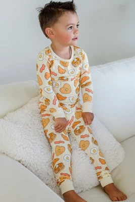 Bamboo Two-Piece Pajama Set | Love You A Brunch | Caden Lane