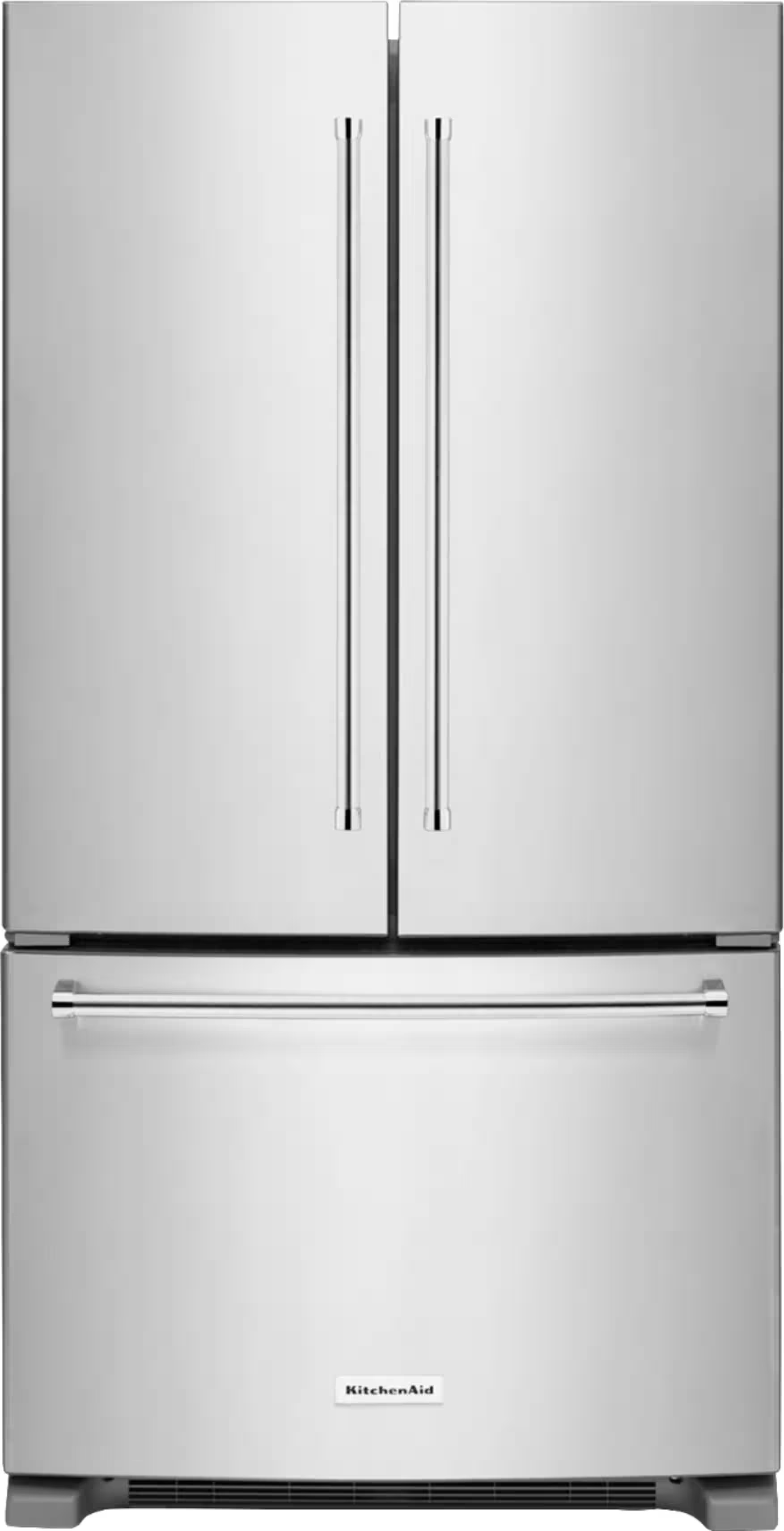 KitchenAid 20 Cu. Ft. French Door Counter-Depth Refrigerator Stainless steel KRFC300ESS - Best Bu... | Best Buy U.S.