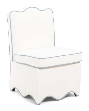 21x33 Scalloped Bottom Skirted Dining Chair | Kitchen & Dining Room | Marshalls | Marshalls