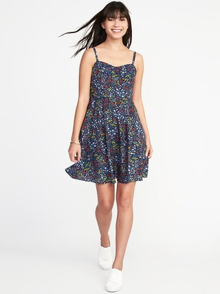 Fit & Flare Printed Cami Dress for Women | Old Navy US