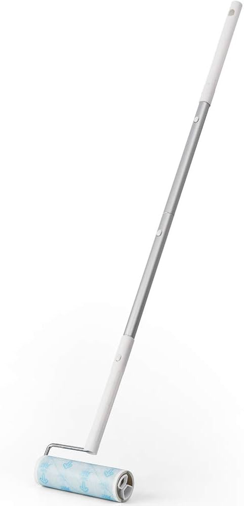 UNIKON 802 Lint Roller Sticky Roller Pet Hair Roller, Long Handle Sticky Mop With 4-Foot Extendab... | Amazon (US)