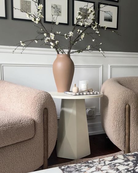 I am loving this side table!! I was on the search for a side table. That was the perfect diameter and height for the space and I love the base of this one. It looks like concrete, is heavy, and I love the asymmetrical geometric look.

#LTKStyleTip #LTKSeasonal #LTKHome