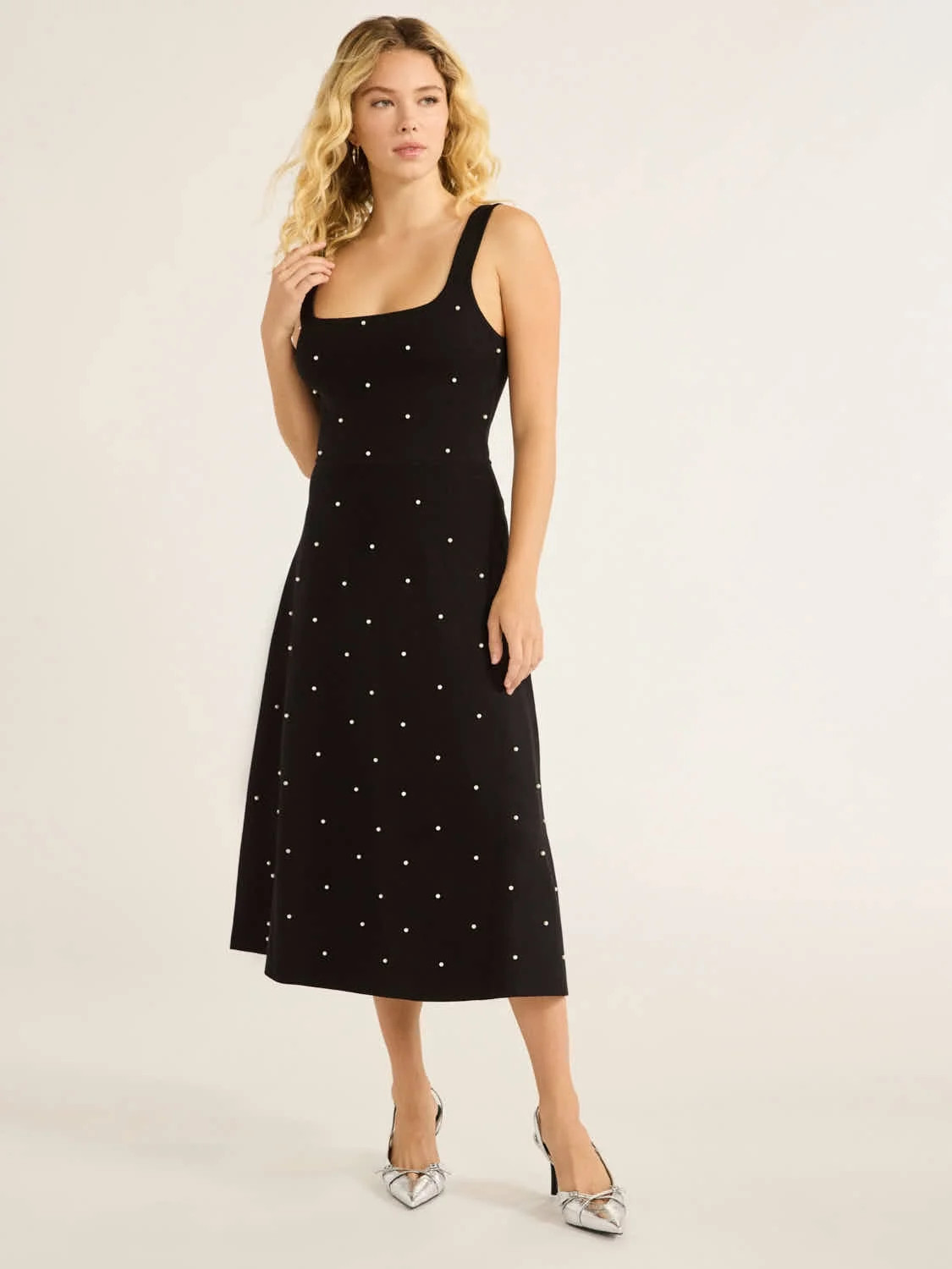 Free Assembly Women’s Beaded Sweater Dress, Sizes XS-XXXL | Walmart (US)