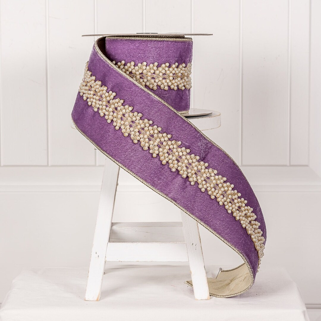 Farrisilk Royal Pearl Vine 4 Ribbon - Etsy | Etsy (US)