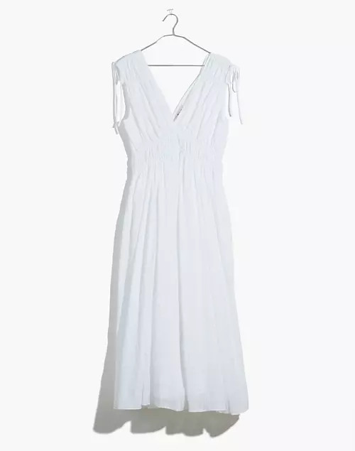 Plus Sophia Smocked Midi Dress in Windowpane | Madewell