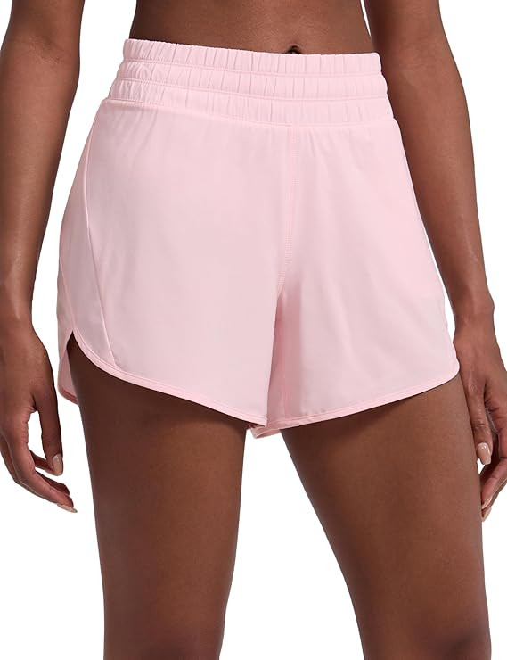 CRZ YOGA Dolphin Athletic Shorts for Women 5" - Mid Waisted Quick Dry for Running Workout Gym Tra... | Amazon (US)