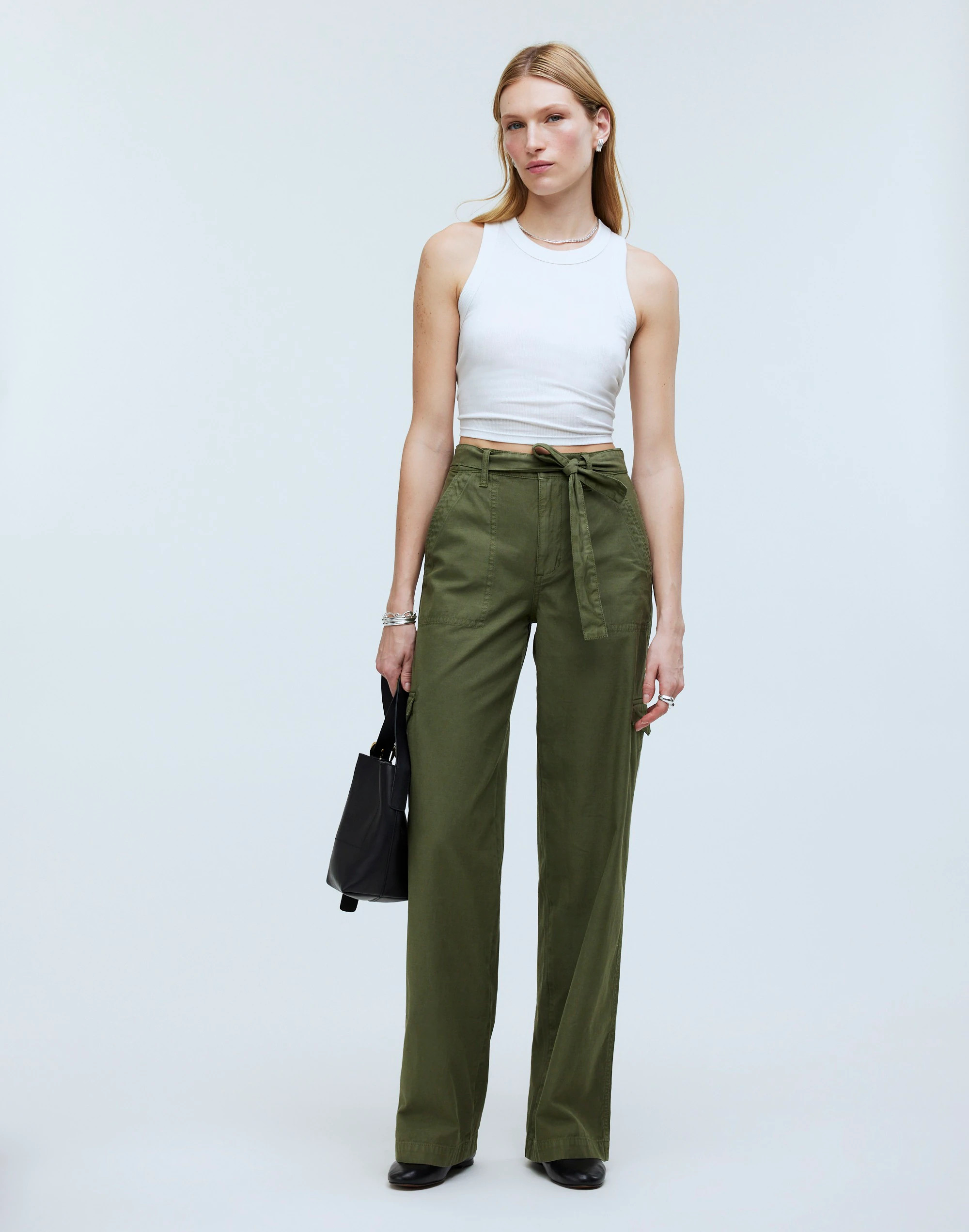Griff Superwide-Leg Cargo Pants in Garment Dye | Madewell