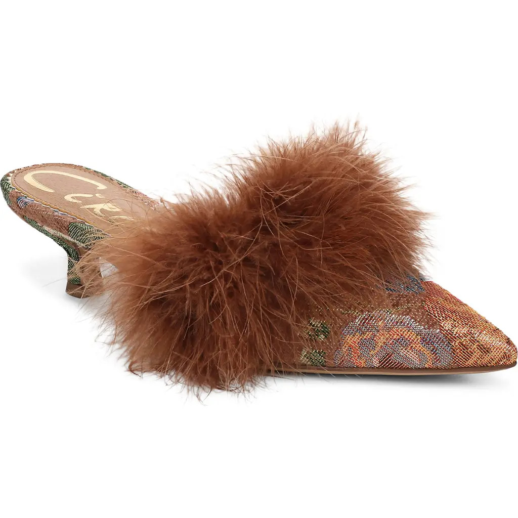 Circus NY by Sam Edelman Gemma Fluff Mule in Berry Blush Multi at Nordstrom Rack, Size 9 | Nordstrom Rack
