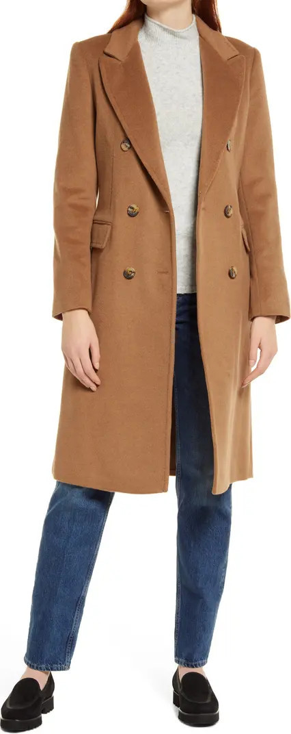 Double Breasted Wool Blend Coat | Nordstrom
