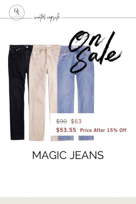 Magic jeans // wear with any shoe // denim sale // winter capsule 

#LTKSeasonal