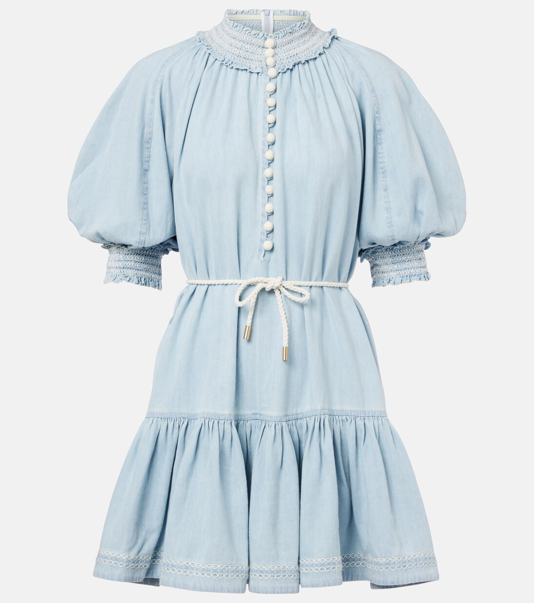 Ascension ruffled denim minidress | Mytheresa (US/CA)