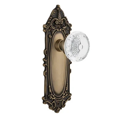 Victorian Plate with Crystal Meadows Knob | Wayfair North America