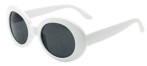 MOD Style Oval Sunglasses (White) | Amazon (US)