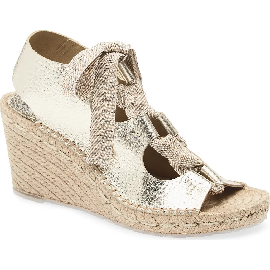 Pedro Garcia Otelia Espadrille Wedge Sandal in Platino Cervo at Nordstrom, Size 5.5Us | Nordstrom