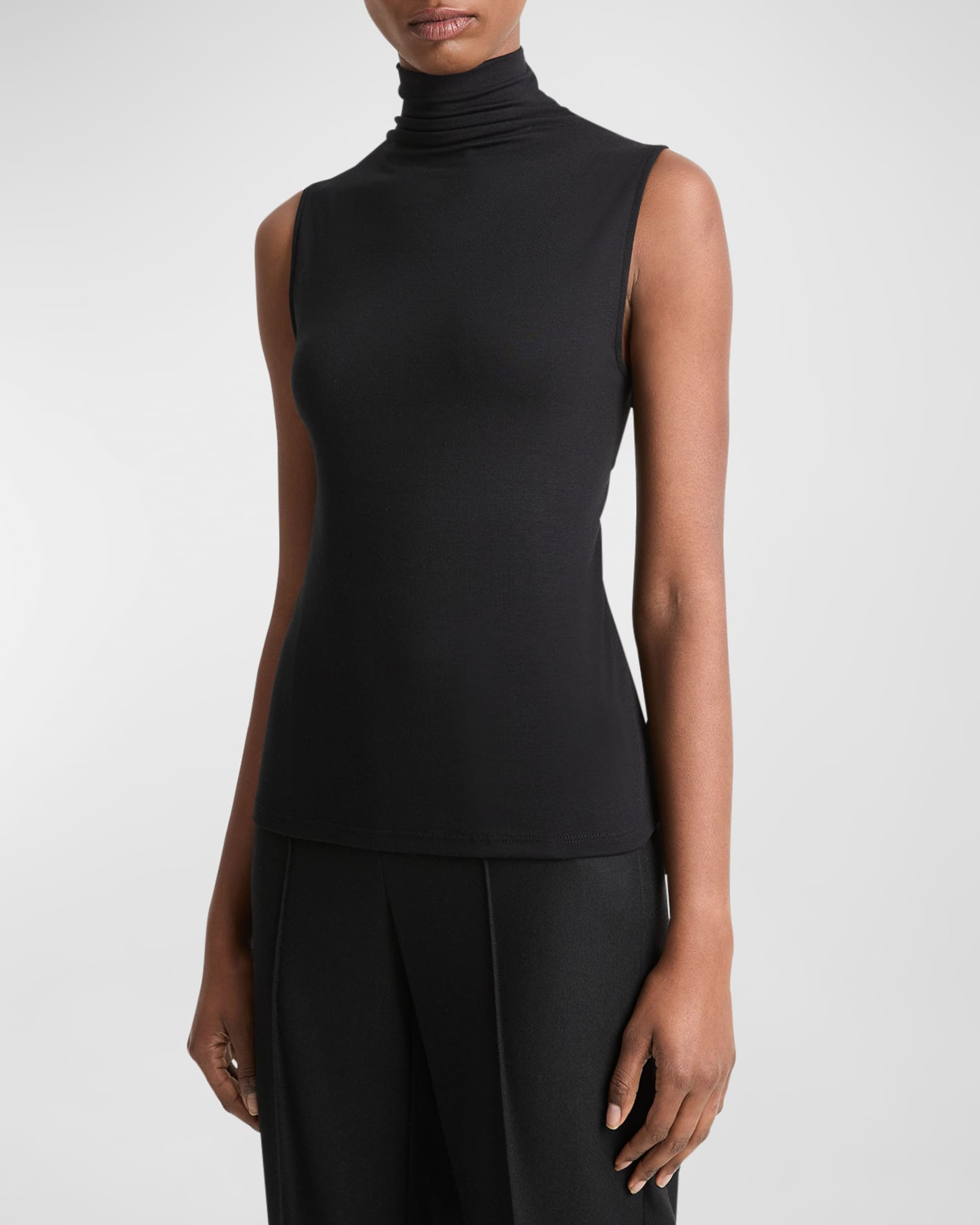 Sleeveless Turtleneck Top | Neiman Marcus