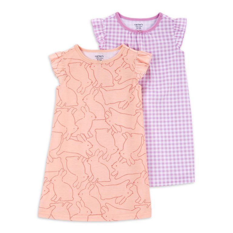 Carter's Child of Mine Toddler Girl Easter Gown, 2-pack, Sizes 2T-5T | Walmart (US)