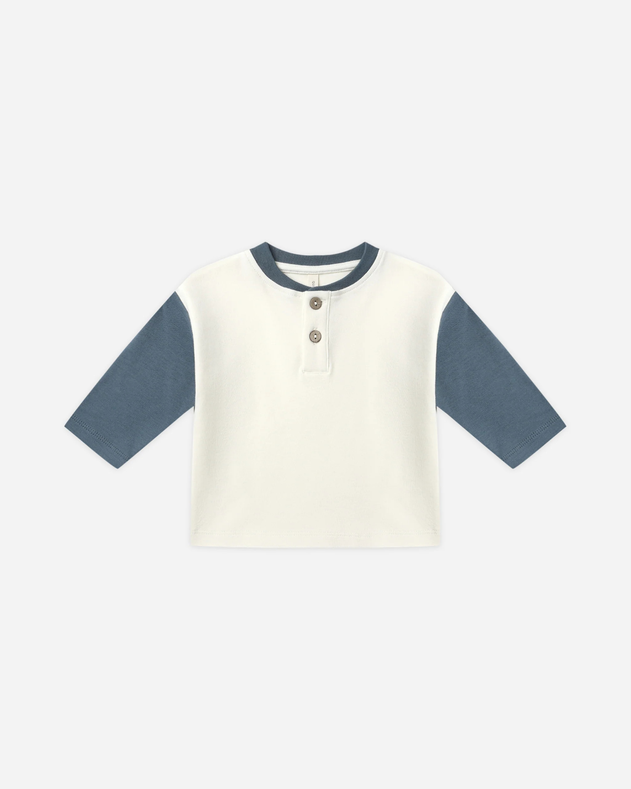 Long Sleeve Henley Tee || Ocean | Rylee + Cru