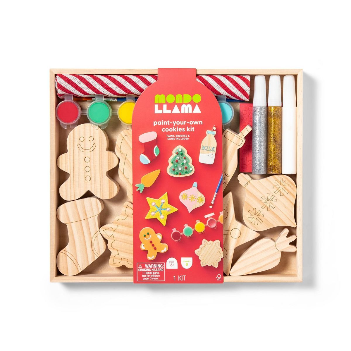 Paint-Your-Own Wood Cookies Kit - Mondo Llama™ | Target