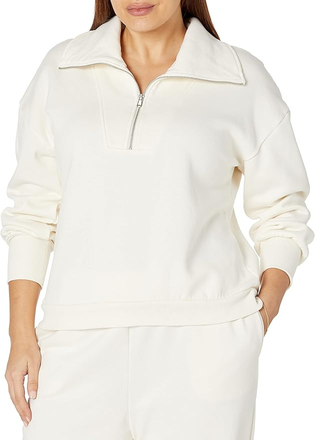 The Drop Women's Hayley Half Zip Fleece Sweatshirt | Amazon (US)