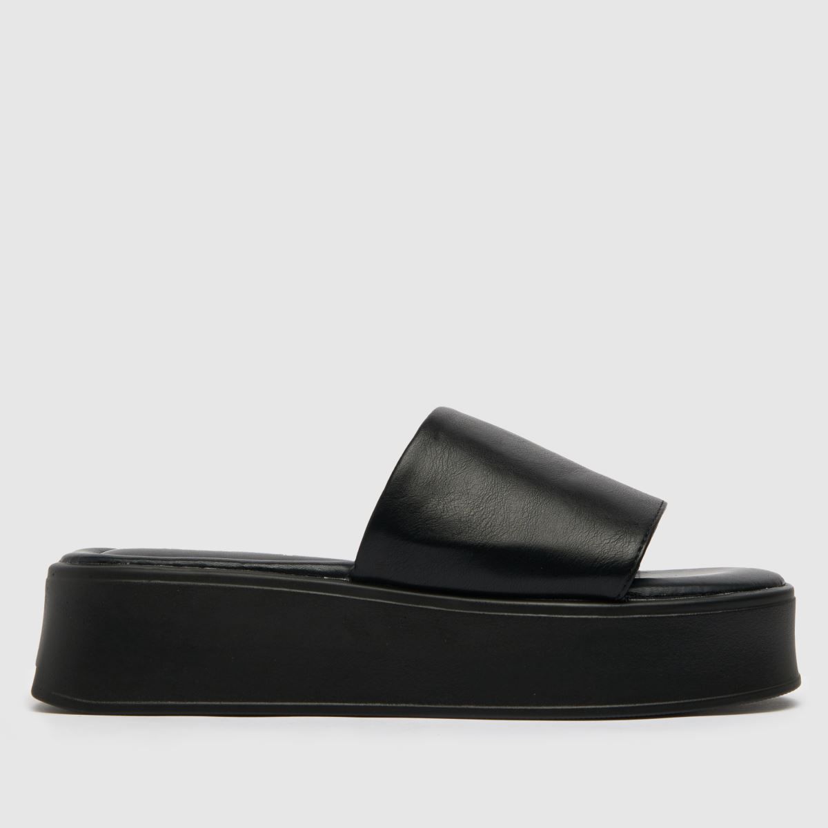 schuh black tatiana chunky mule sandals | Schuh