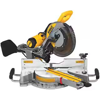 15 Amp Corded 12 in. Double Bevel Sliding Compound Miter Saw, Blade Wrench and Material Clamp | The Home Depot