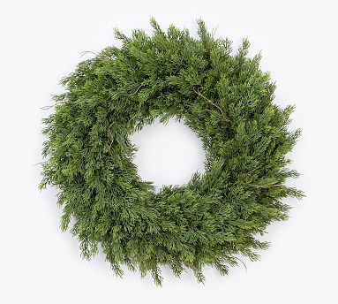 Faux Cedar Wreath 22" | Pottery Barn (US)