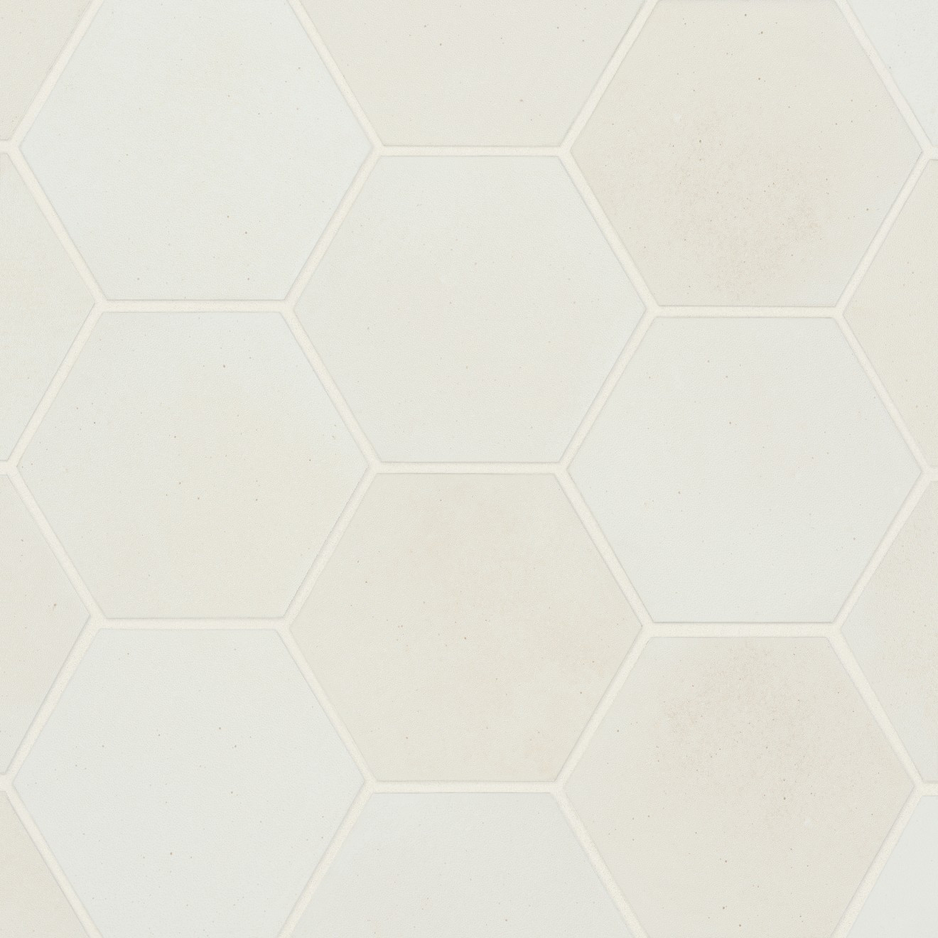 Celine 4" Hexagon Matte Porcelain Floor & Wall Tile in White | Bedrosians Tile and Stone