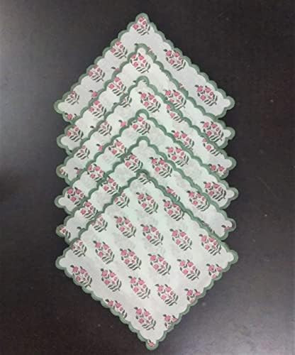 Embroidery Cocktail Napkins Kitchen Table Decor Table Linen Cotton Napkins Cloth Napkins Set of 6 -  | Amazon (US)