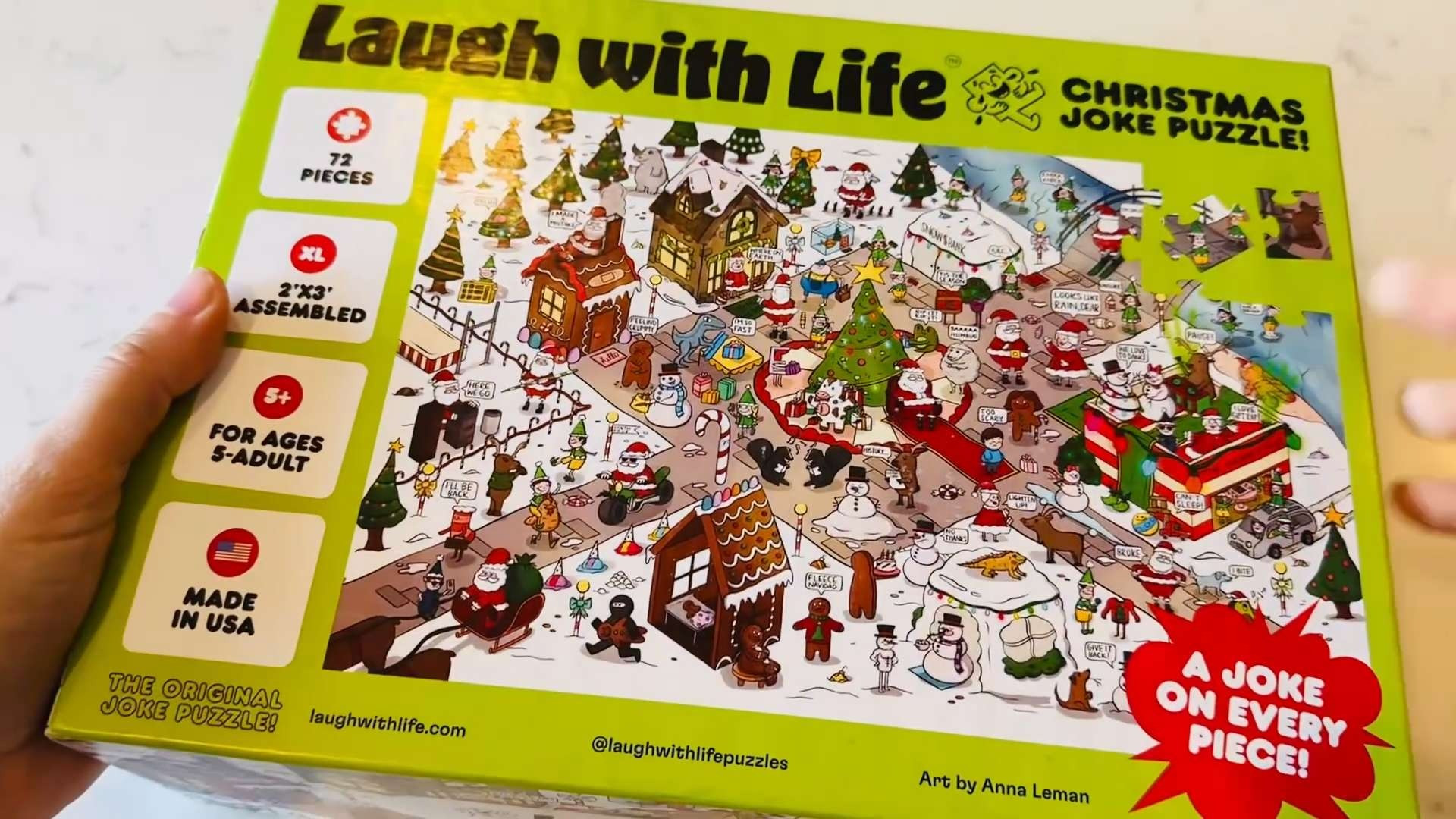 #ad This Christmas Joke Puzzle was gifted to me, and it’s such a fun twist on a classic holiday activity. Each piece has a Christmas joke on the back, which makes it perfect for family game night or Christmas Eve.
It’s 72 large pieces (24x36 inches) - a great gift idea for kids, families, or anyone who loves a good laugh during the holidays.

#LTKholiday #LTKfamily #LTKgifts #HolidayFun #AmazonFinds #FamilyGames #ChristmasGifts #ad 

 #LTKGiftGuide #LTKHoliday #LTKFamily