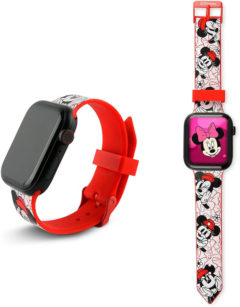 iJoy Disney WristBand for Apple Watch Universal Fit and Adjustable Soft Durable Silicone Apple Watch | Amazon (US)