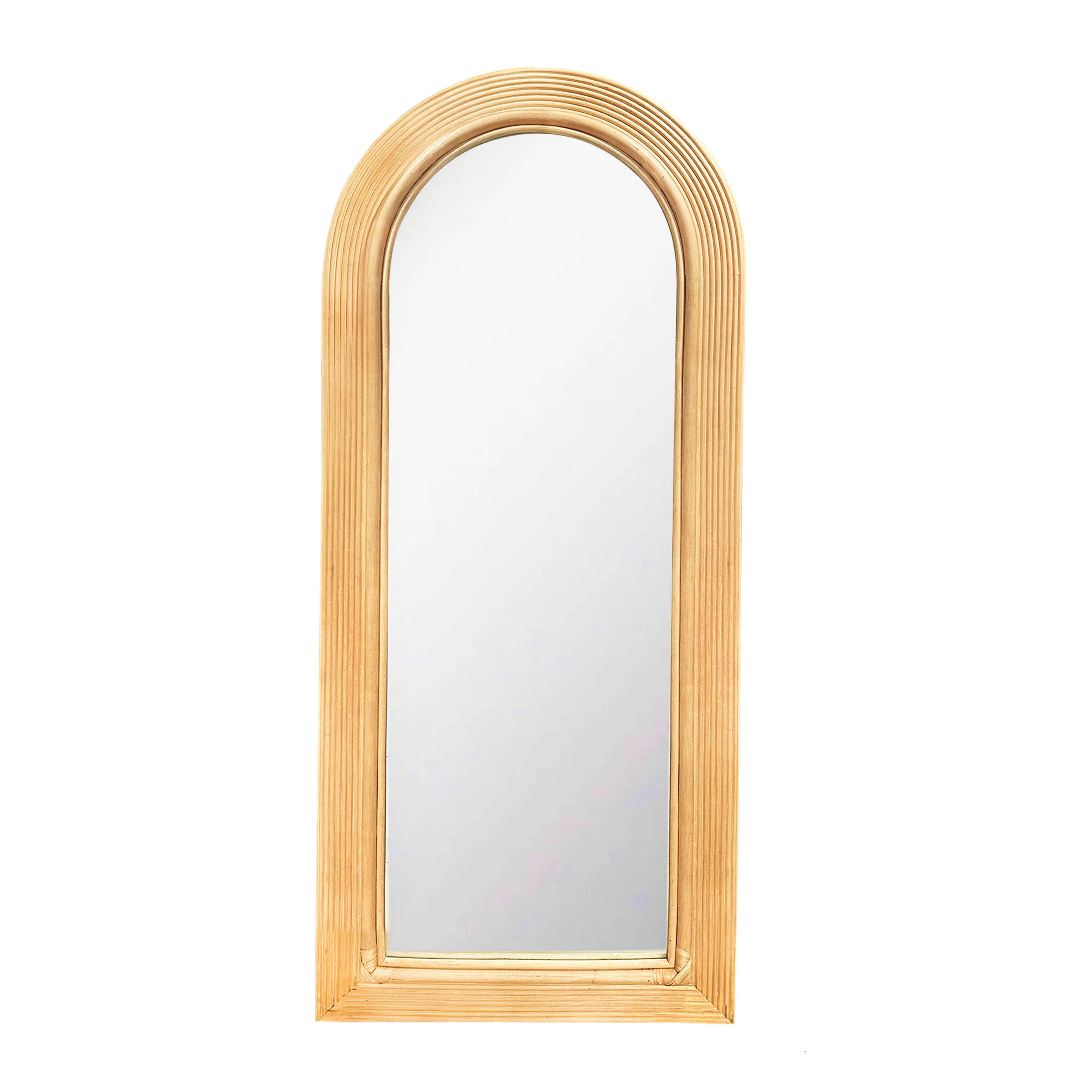 Tanya 70" Rattan Floor Mirror | TOV Furniture