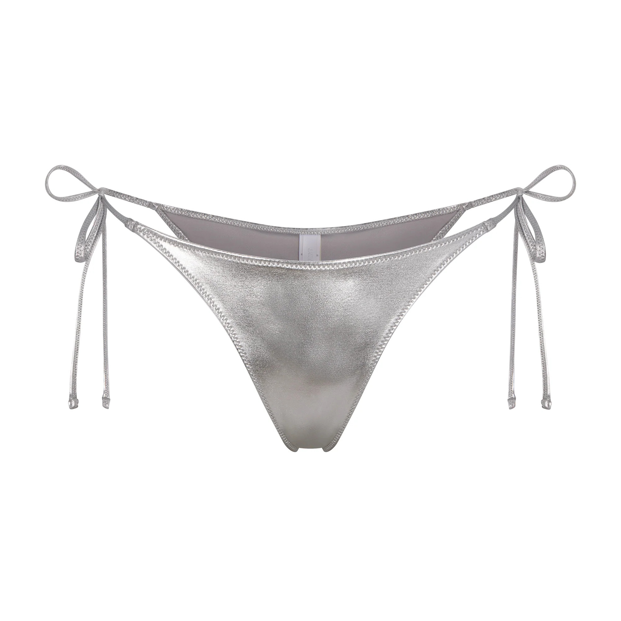 METALLIC SWIM SKIMPY TIE BOTTOM | SKIMS (US)