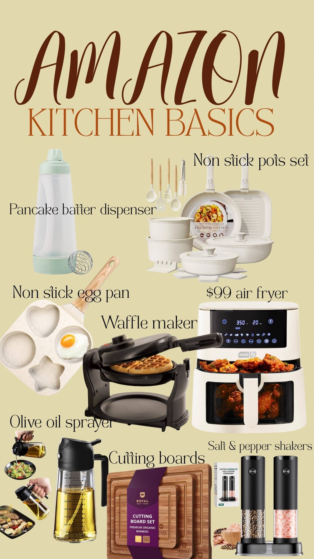 I have everything on here and i LOVE everything. We use it all in a daily basis and have never loved our kitchen more than we do now. Cooking made easy is my kinda style!

#LTKOver40 #LTKHome #LTKFindsUnder100