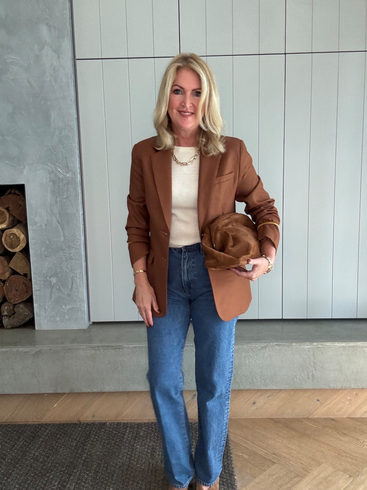 The blazer color on my must have list - cigar 