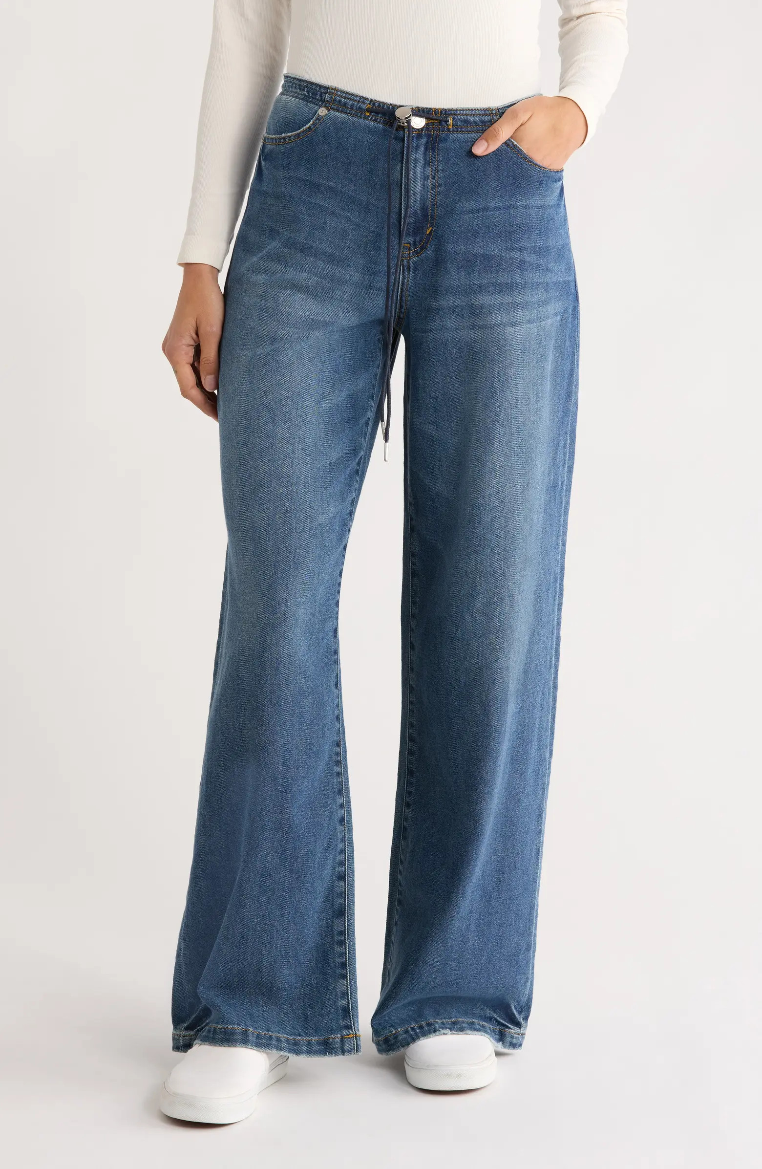 Habitual Wide Leg Denim Pants | Nordstromrack | Nordstrom Rack