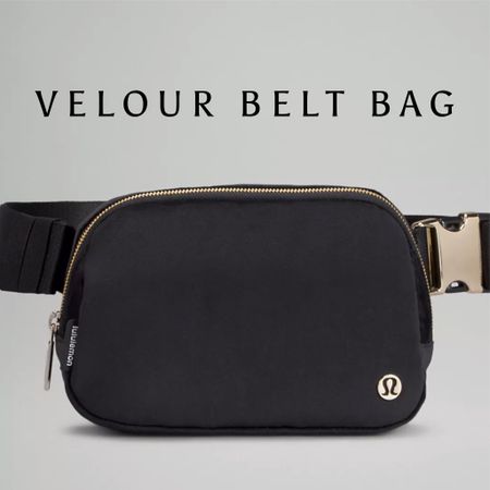 Velour black and gold lulu lemon belt bag is back in stock ! I just snagged one ! 

#LTKGiftGuide #LTKitbag #LTKtravel