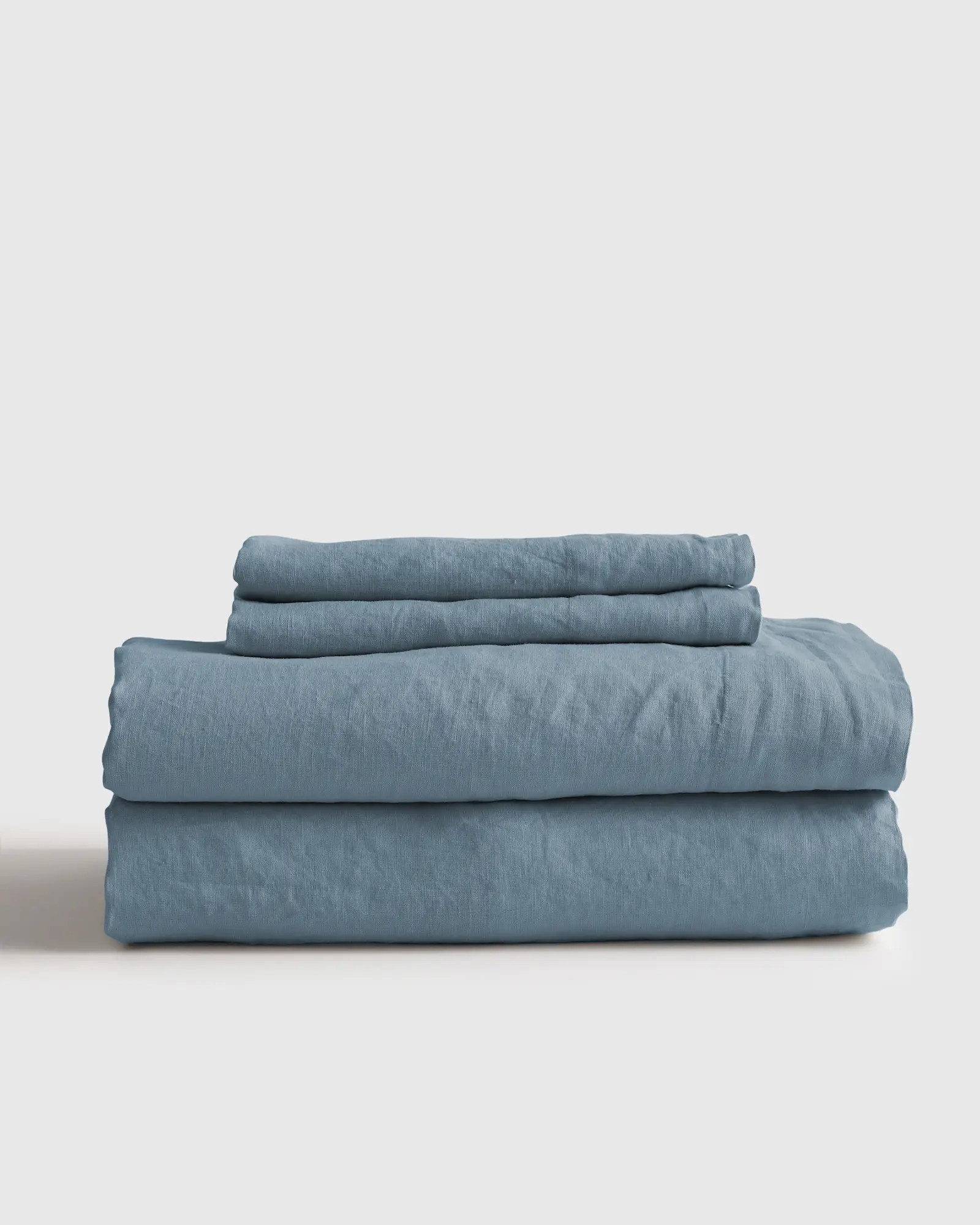 European Linen Sheet Set in Dusty Blue | Quince