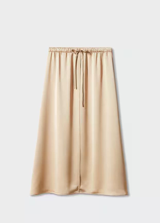 Midi satin skirt | MANGO (UK)